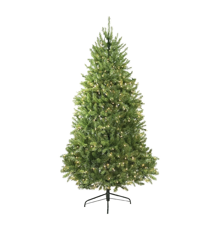 9' Prelit Artificial Christmas Tree Full Profile Northern Pine - Clear Lights