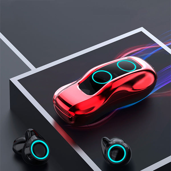 Popular Wireless Bluetooth Headset Two Ears Cross Border Private Mold TWS Customized Electroplating Car Styling 5.0