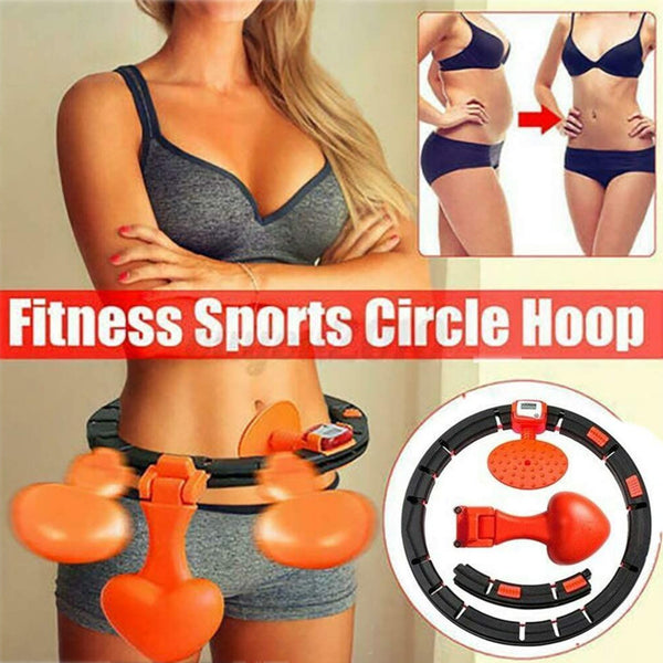 Adjustable Smart No Falling Hoops Thin Waist Abdominal Exercise Intelligent Counting Hoop Home Gym Training Massage Sport Hoops