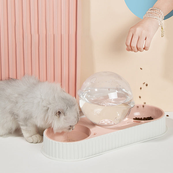 Plastic Pet Feeding Drinkers Cat Dog Automatic Feeder Drinking Animal Pet Bowl Water Bowl For Pets Dog Automatic Drinkers