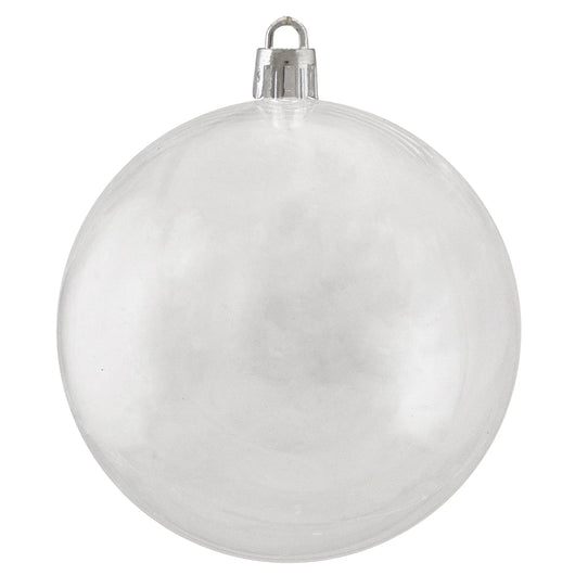 32Ct Shatterproof Shiny Christmas Ball Ornament Set 3.25" - Clear