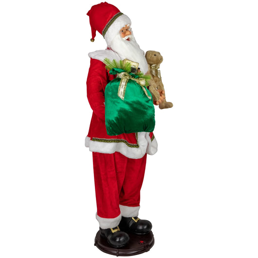 5' Deluxe Traditional Animated and Musical Dancing Santa Claus Christmas Figure