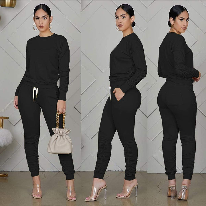 Women'S Two Piece Outfit Joggers Sets Lounge Sweatsuit Tracksuit Sweatpants Sets with Pocket