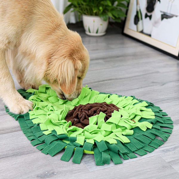 Dog Sniffing Mat Dog Puzzle Toy Pet Snack Feeding Mat Boring Interactive Game Training Blanket Snuffle Feeding Training Mat