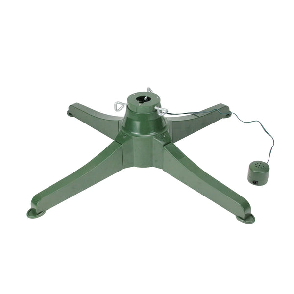 25" Green Musical Rotating Christmas Tree Stand for Artificial Trees up to 7.5'