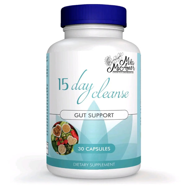 15 Day Cleanse - Gut and Colon Support | Advanced Gut Cleanse Detox with Senna, Cascara Sagrada & Psyllium Husk | Non-Gmo | Made in USA | 30 Capsules