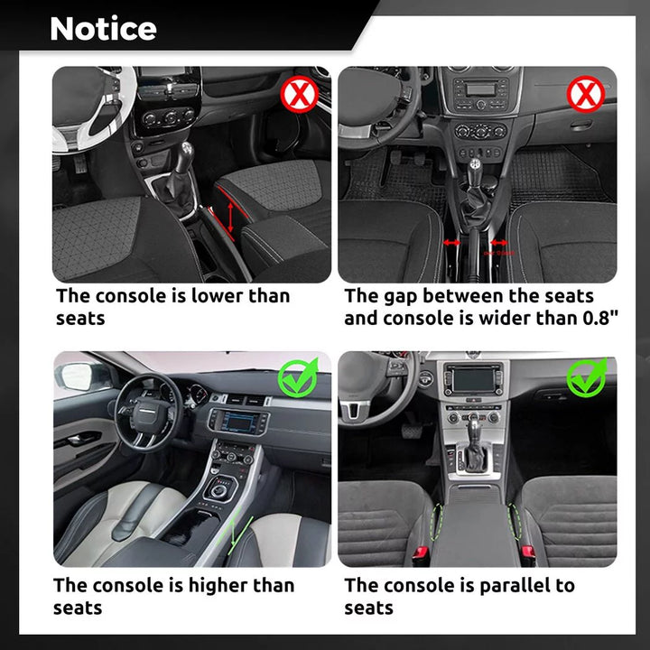 2 Packs Car Seat Gap Filler Organizers, Multifunctional Car Console Gap Storage Boxes with Cup Holders Vehicle Seat Crevice Storage Box Universal Fit All Cars