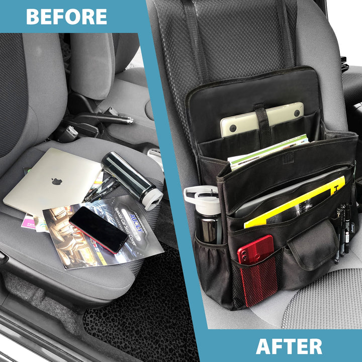 Car Front Seat Organizer, Back Seat Storage Truck SUV, Passenger Seat