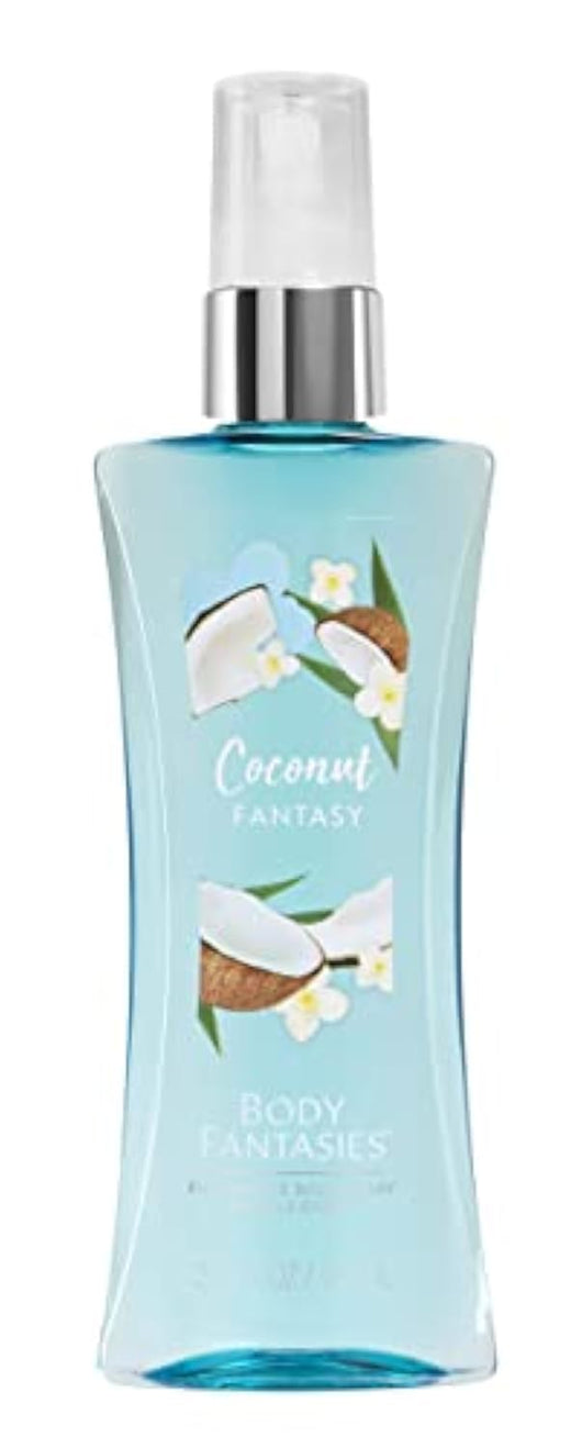 Body Fantasies (1 Bottle Body Spray - Coconut Fantasy Scent - 3.2 fl oz