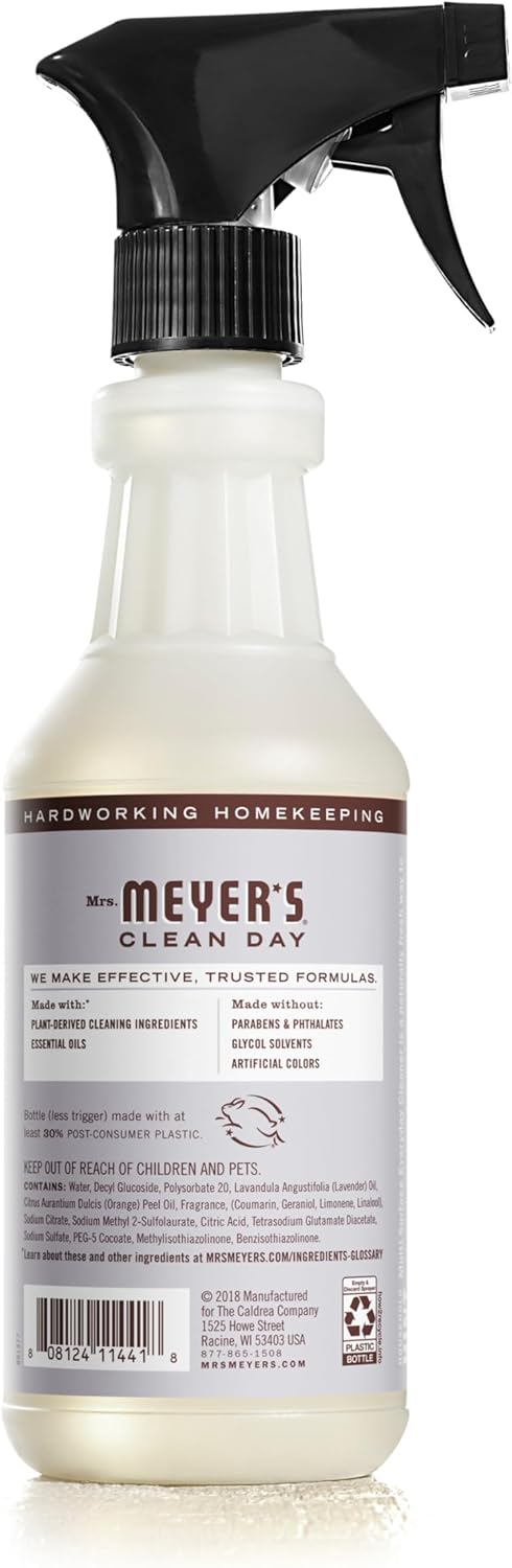 MRS. MEYER'S CLEAN DAY All-Purpose Cleaner Spray, Lavender, 16 fl. oz