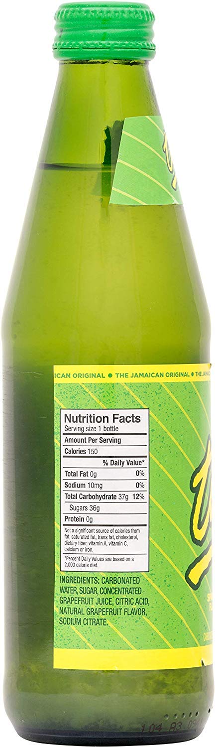 Ting, Sparkling Jamaican Grapefruit Flavored Beverage, 10.14oz Glass Bottle (Pack of 6, Total of 60.84 Fl Oz)