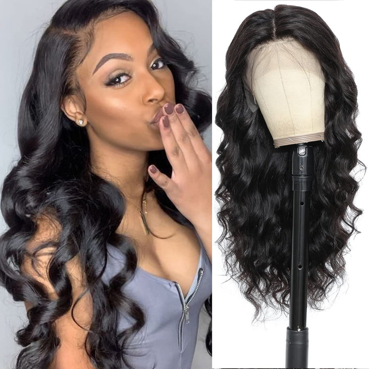 13X4Lace Front Wigs Human Hair Body Wave Wigs for Black Women Human20Inch HD Lace Front Wigs Hair Pre Plucked with Baby Hair 150% Density 10A Grade Brazilian Wigs Body Wave Wigs