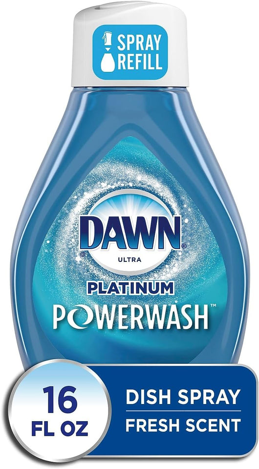 Dawn Ultra Platinum Powerwash Liquid Dish Soap, Fresh Scent, 16 oz., (52366)