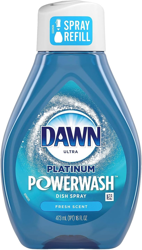 Dawn Ultra Platinum Powerwash Liquid Dish Soap, Fresh Scent, 16 oz., (52366)