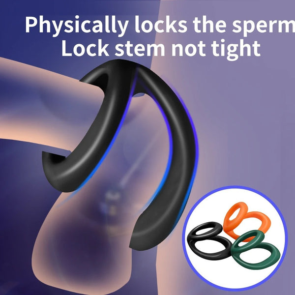 Silicone Semen Lock Ring Para Homens