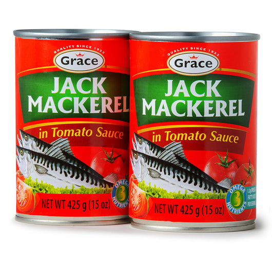 Grace Chunky Mackerel In Tomato Sauce 15oz - 2 Pack - Canned Mackerel