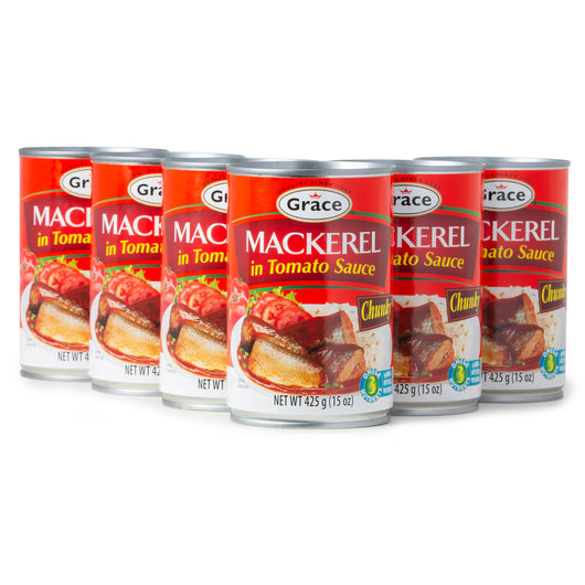 Grace Chunky Mackerel In Tomato Sauce 15oz - 2 Pack - Canned Mackerel