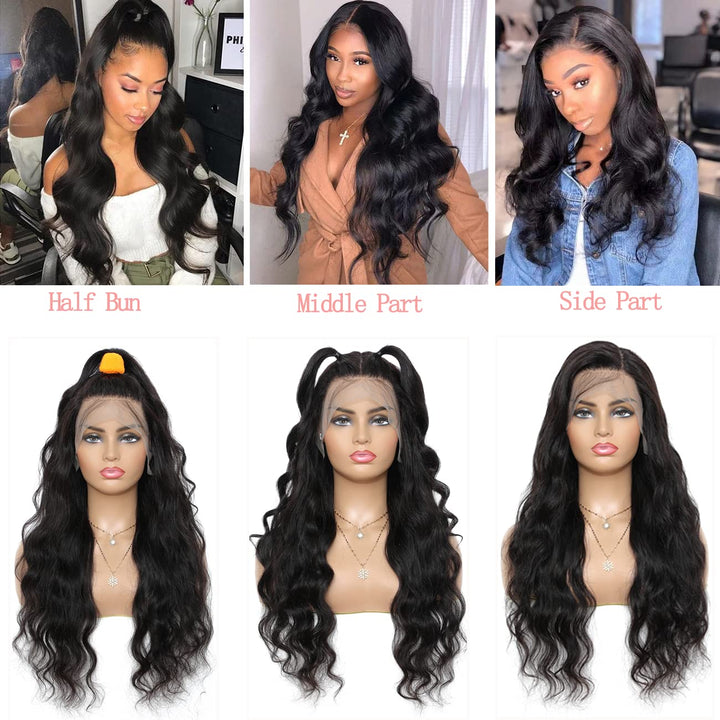 13X4Lace Front Wigs Human Hair Body Wave Wigs for Black Women Human20Inch HD Lace Front Wigs Hair Pre Plucked with Baby Hair 150% Density 10A Grade Brazilian Wigs Body Wave Wigs