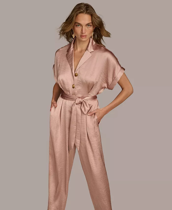 Women'S Belted Jumpsuit