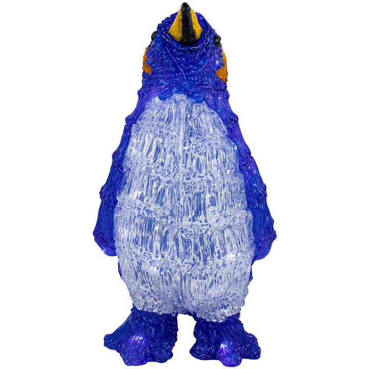 LED Lighted Commercial Grade Acrylic Penguin Outdoor Christmas Decoration - 12.5"