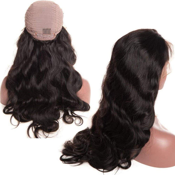 Lace Front Wigs Human Hair Body Wave Wigs 22 Inch Unprocessed Brazilian Virgin 13X4 HD Transparent Lace Wig Pre Plucked with Baby Hair Wig for Black Women Body Wave Frontal Wig Natural Color