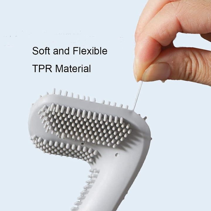 Golf Silicone Toilet Brush Long Handled Toilet Brush Rubber Toilet Brush for Bathroom Bendable TPR Brush Head to Clean Toilet Cleaning Tool for Bathroom Golf Head Toilet Bowl Brush