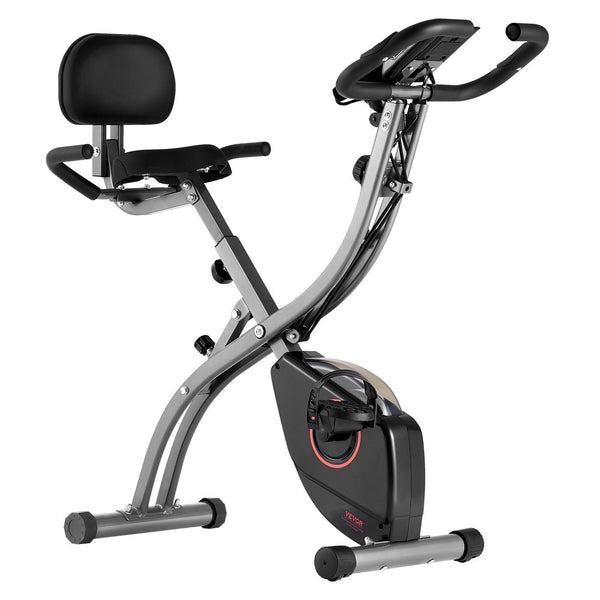 VEVOR Folding Exercise Bike Fitness Stationary Bike Upright Indoor Cycling Bike