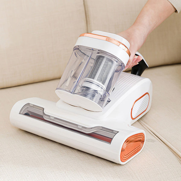 16000PA Double-Cup Bed Vacuum Cleaner 500W Mattress Handheld Vacuum Dust Mites Remover with Heating Function for Bed Sofa Rug