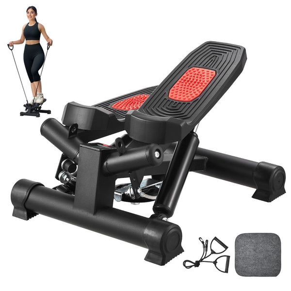 Stair Stepper for Exercise at Home Mini Twist Stepper with Resistance Band