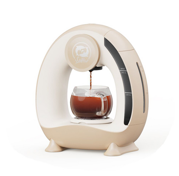 MiniQ Portable American coffee machine White 2in1 semi-automatic coffee machine 1400W drip coffee machine coffee powder 20g optional powder holder or optional K cup holder