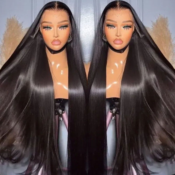 Vietnamese Raw Hair 250% Density Straight Lace Frontal Wigs Human Hair Lace Front Transparent Hd Lace Wig For Black Women